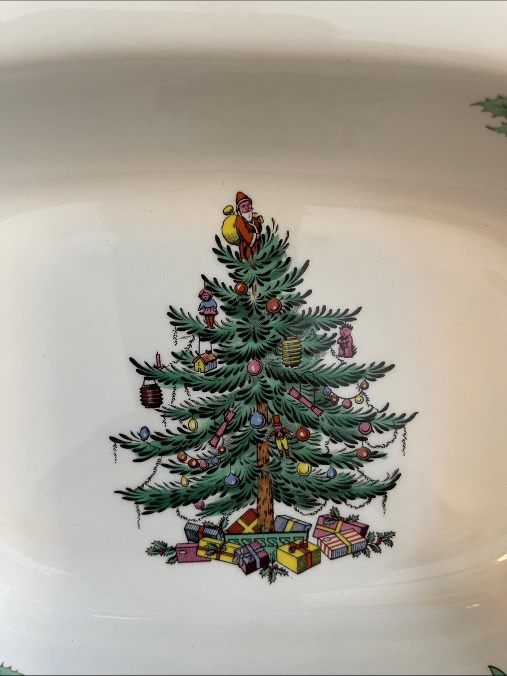 Spode Christmas Tree: Open Vegetable Dish - Picture 3 of 16